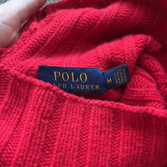 The Best Classic Red Ralph Lauren Turtleneck - Picture 2 of 4